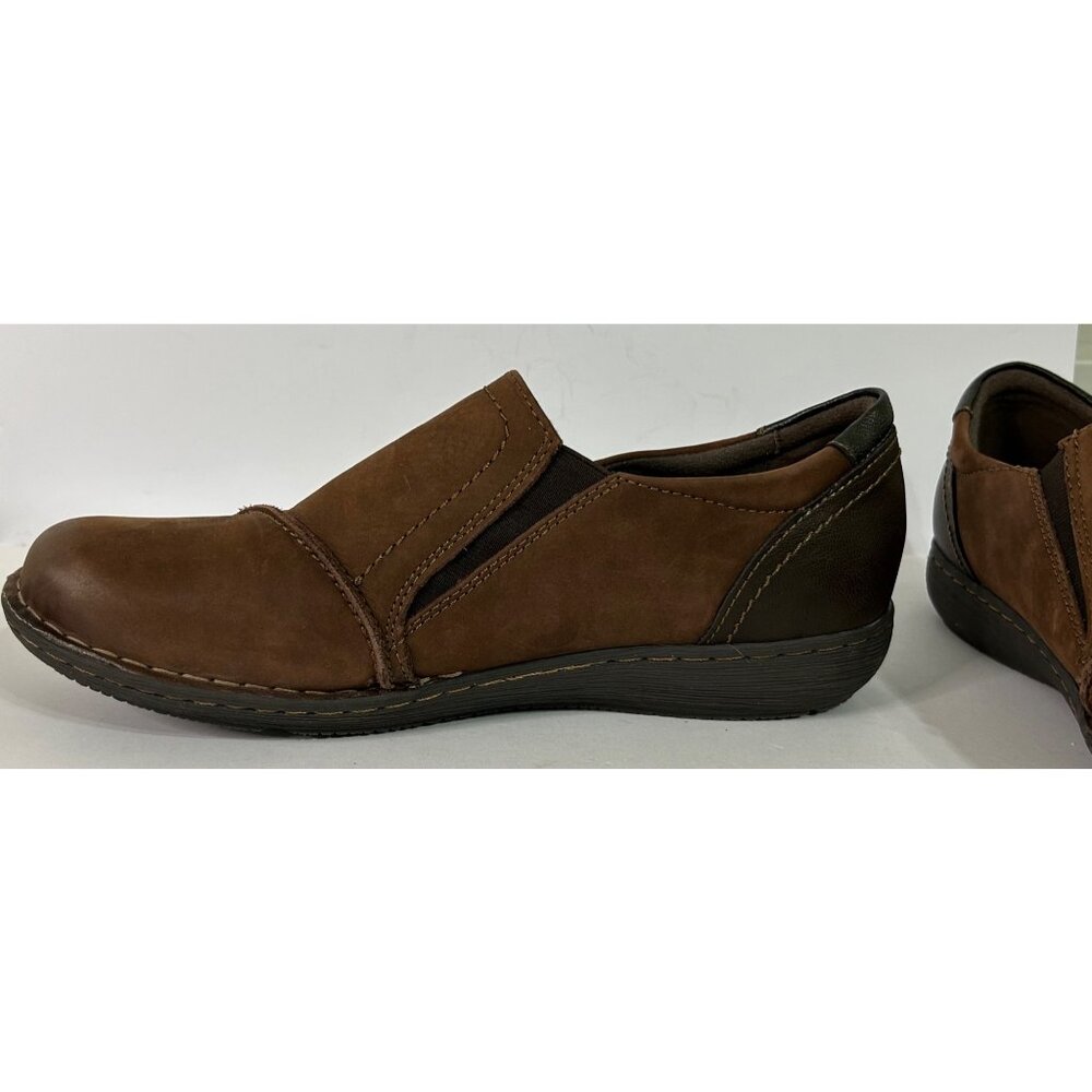 Earth Origins Men's Brown Leather Slip-On Casual Comfortable Shoes Size 11W - Picture 7 of 9